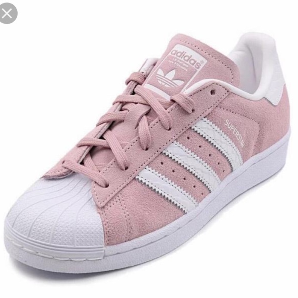 Adidas LIMITED EDITION superstar pink suede size 9